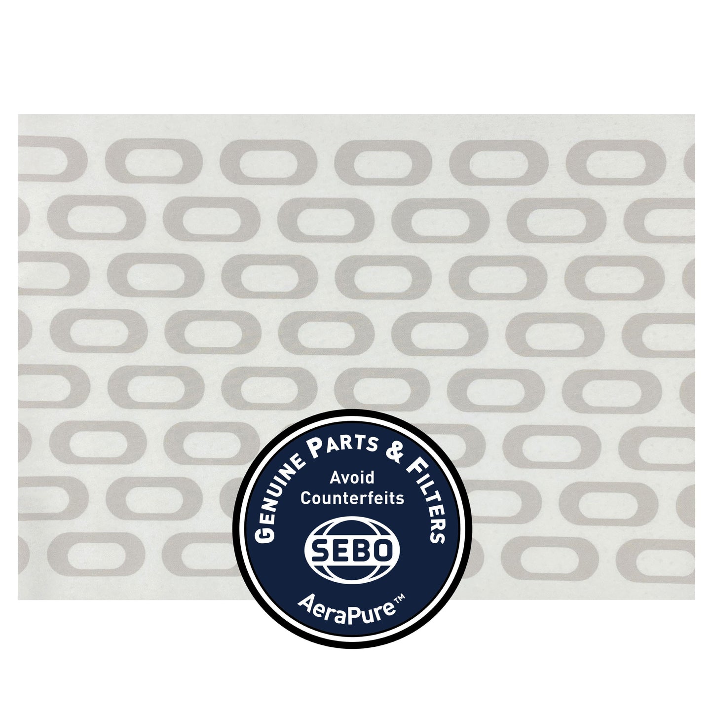SEBO Felix & Dart Microfilter with textile (white/gray oval) 7095ER11
