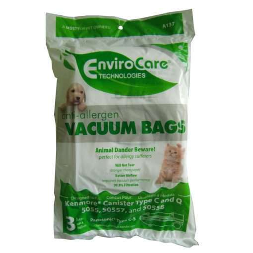 KENMORE/TITAN ALLERGEN VACUUM BAG STYLE Q 5055 W/CLOSURE 3PK
