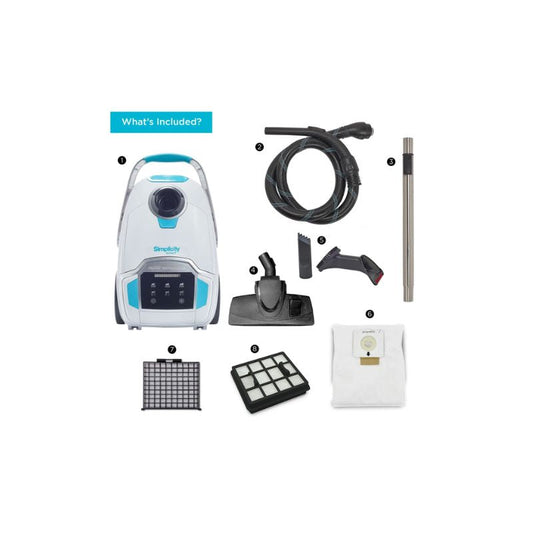 Simplicity Scout Straight Suction Canister Vacuum SCOUT