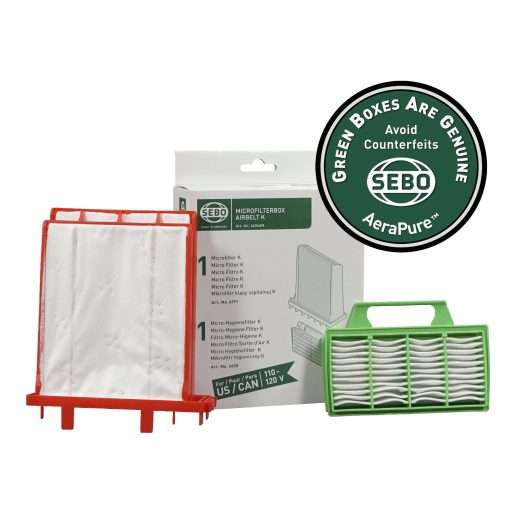 SEBO Airbelt K1, K2, K3 Filter Set 6696AM