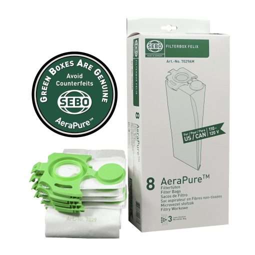 SEBO Felix/Dart Filter Bags 7029ER (8 Pack)