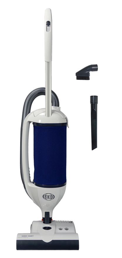 SEBO Dart White/Blue German Made Upright 9855AM