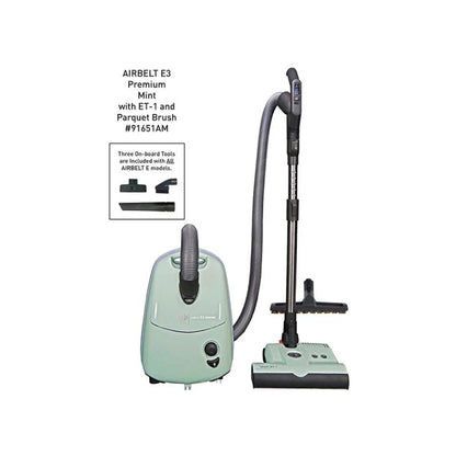 SEBO AIRBELT E3 Premium Pastel Green Canister Vacuum 91651AM