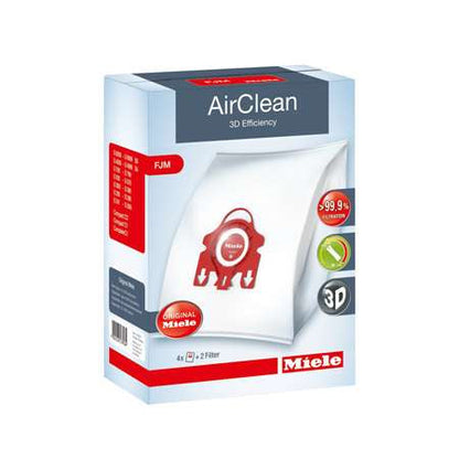 Miele Type FJM AirClean 3D Dustbags 4 Pack
