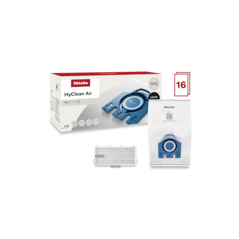 Miele Type GN HyClean 3D Dustbags XXL Pack + HA50 HEPA Filter