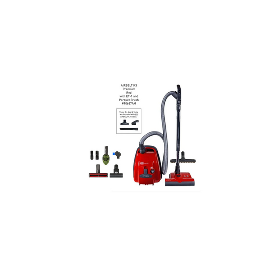 SEBO AIRBELT K3 Pet Bundle Premium Canister Vacuum Cleaner Red