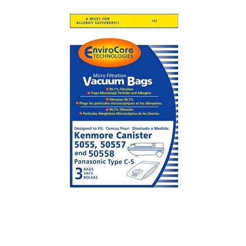 KENMORE/TITAN 5055 VACUUM BAGS W/CLOSURE 3PK