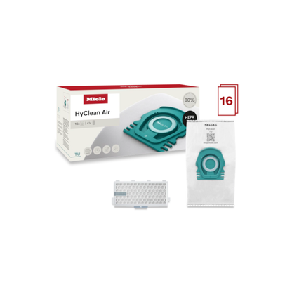 Miele Type TU HyClean 3D Dustbags XXXL Pack + HA50 HEPA Filter
