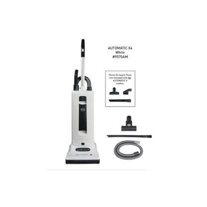 SEBO Automatic X4 Value Pack Bundle White Upright Vacuum Cleaner 9570AM