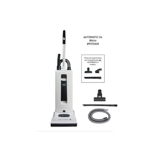SEBO Automatic X4 Value Pack Bundle White Upright Vacuum Cleaner 9570AM
