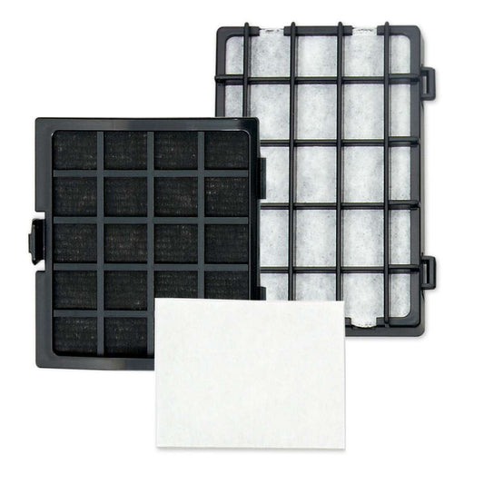 Riccar Brilliance HEPA Media and Granulated Charcoal Filter Set for Models R30P and R30PET