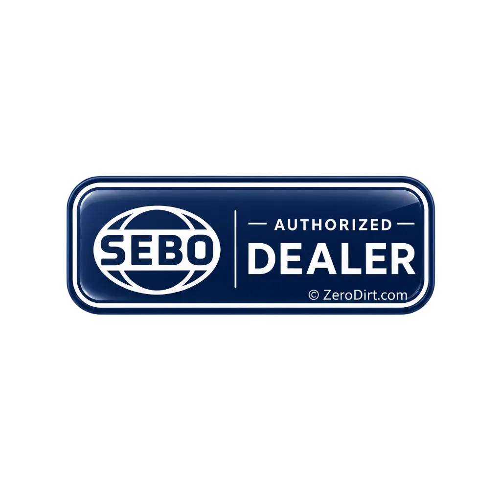 SEBO Authorized Dealer logo on a white background